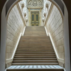 Ascent to the Golden Door — Versailles (16×16 Fine Art Photograph)