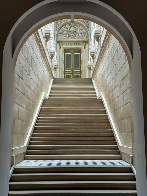 Ascent to the Golden Door — Versailles (16×16 Fine Art Photograph)