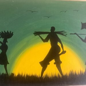 Sunset Silhouettes – Tribal Life Artwork